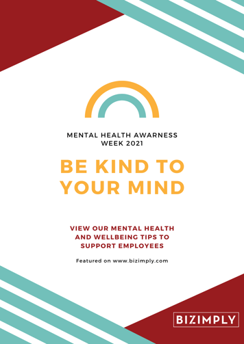 Green Yellow Rainbow Kind Mental Health Poster (2)